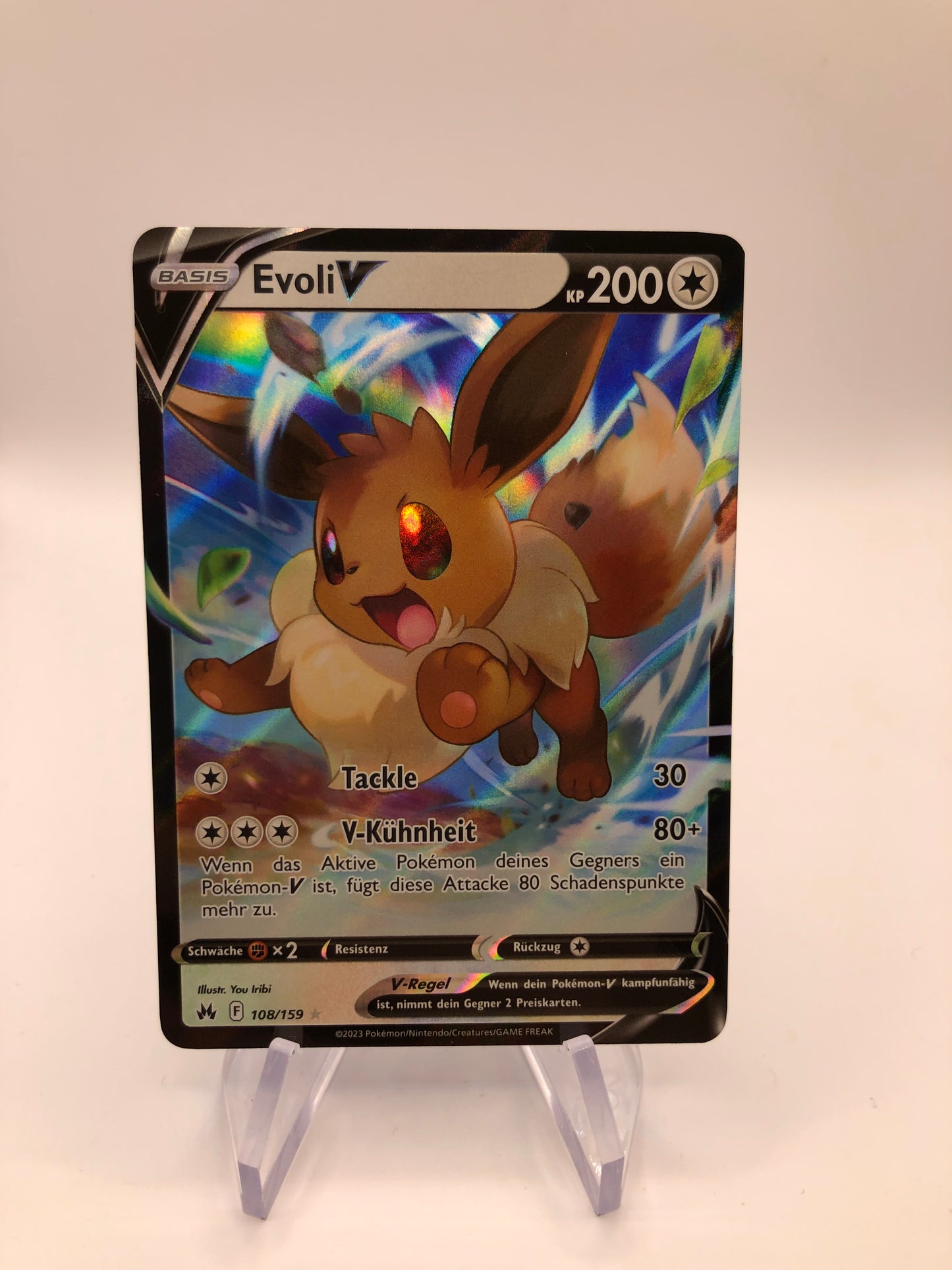 Pokemon Karte V Evoli 108/159 Deutsch