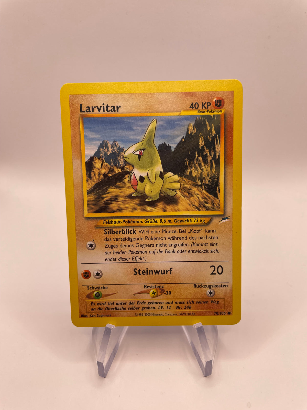 Pokemon Karte Larvitar Neo Destiny 70/105 Deutsch