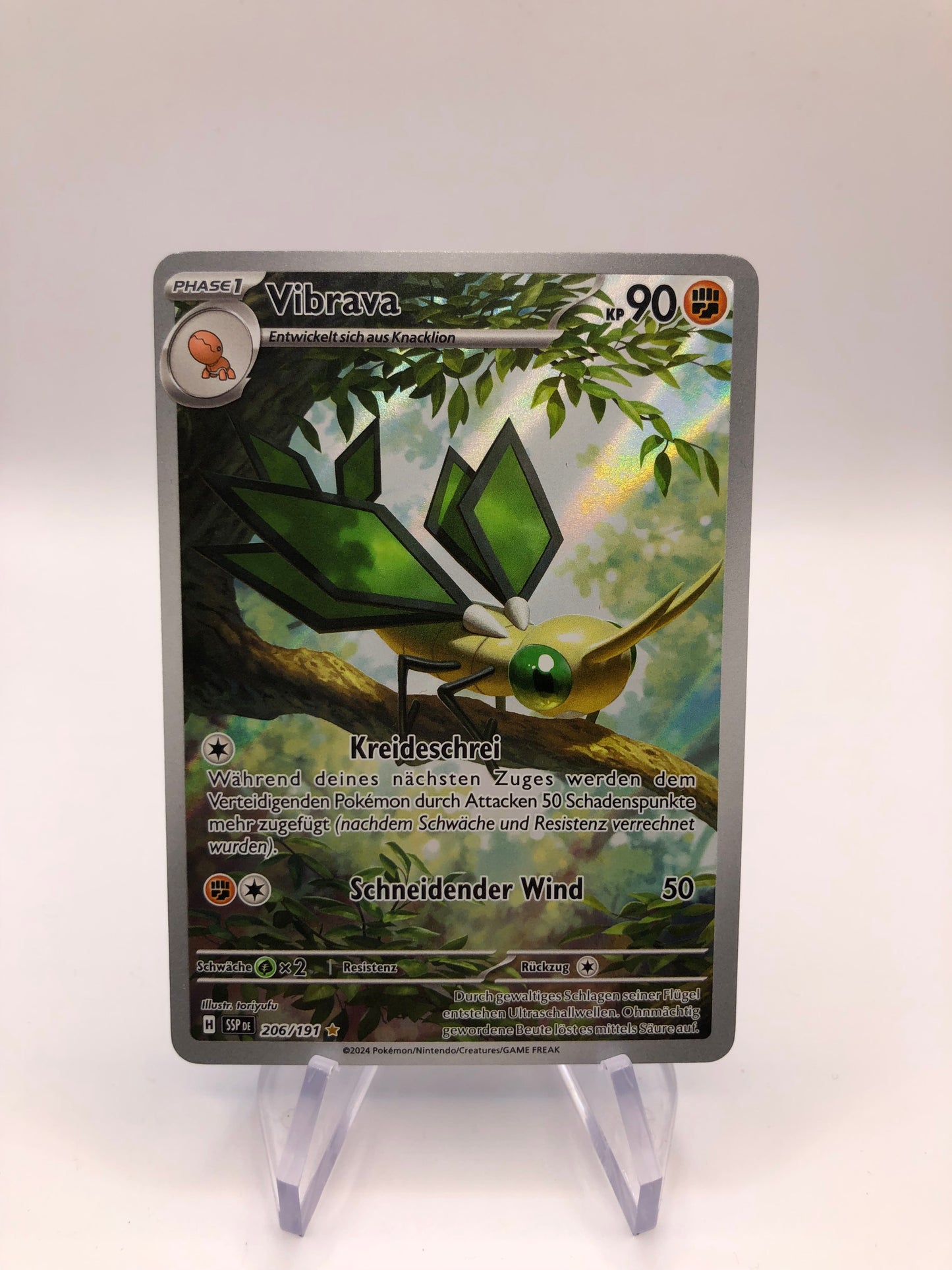 Pokemon Karte Art-Rare Vibrava 206/191 Deutsch