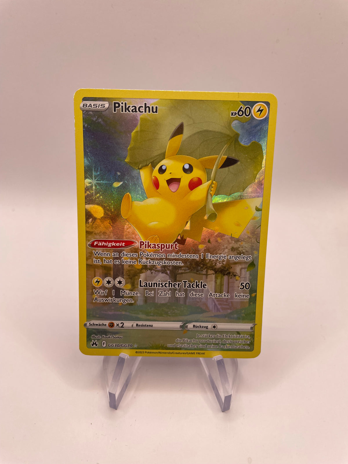 Pokemon Karte Art Rare Pikachu GG30/GG70 Deutsch
