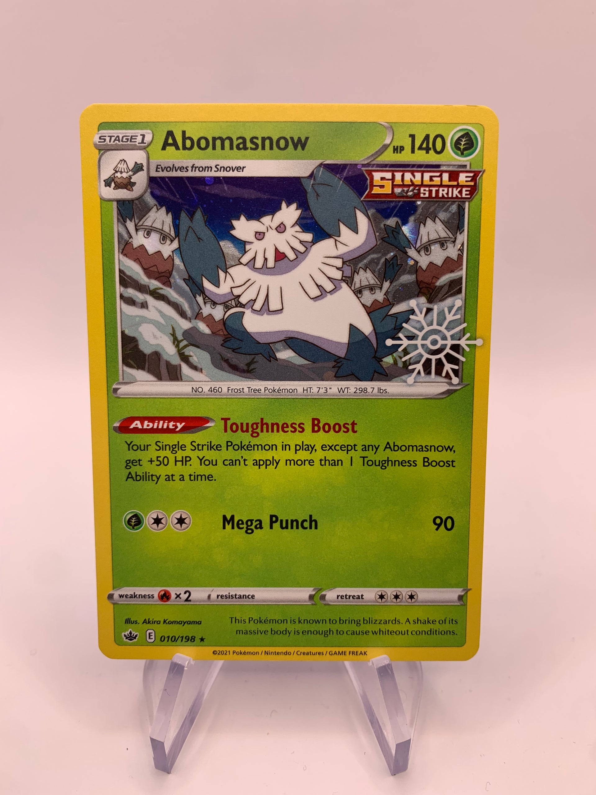 abomasnow pokemon card TG01/TG30 Stage 1 Form Abomasnow - 011/193 (Reverse Foil)