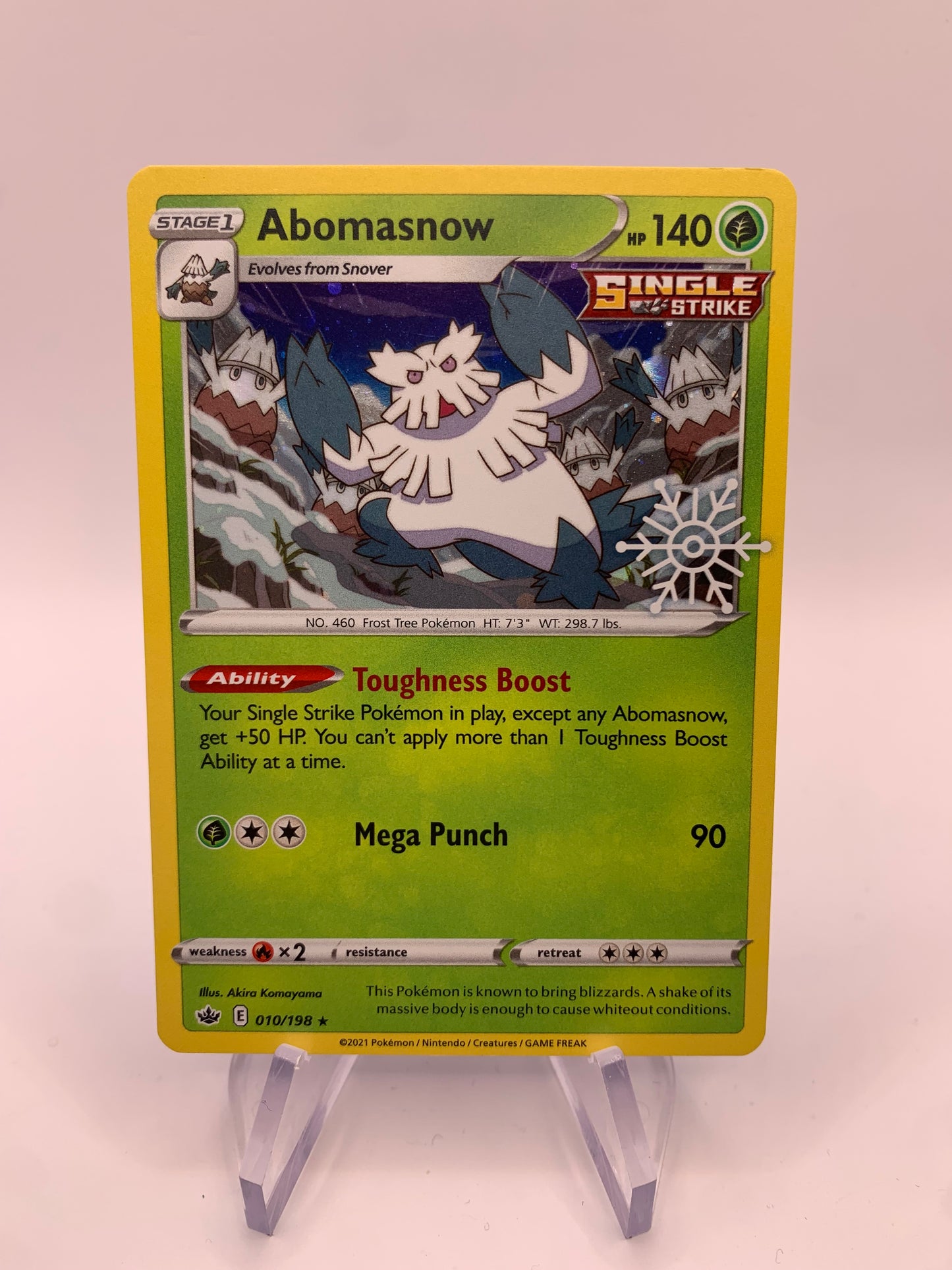 Pokémon card Holo Abomasnow 10/198 English