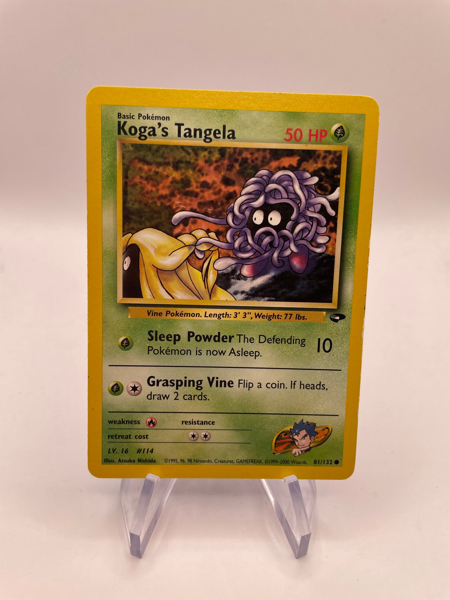 Pokemon Karte Gym Challenge Koga‘s Tangela 81/132 Englisch