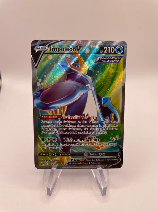Pokémon Karte V Impoleon 145/163 Deutsch