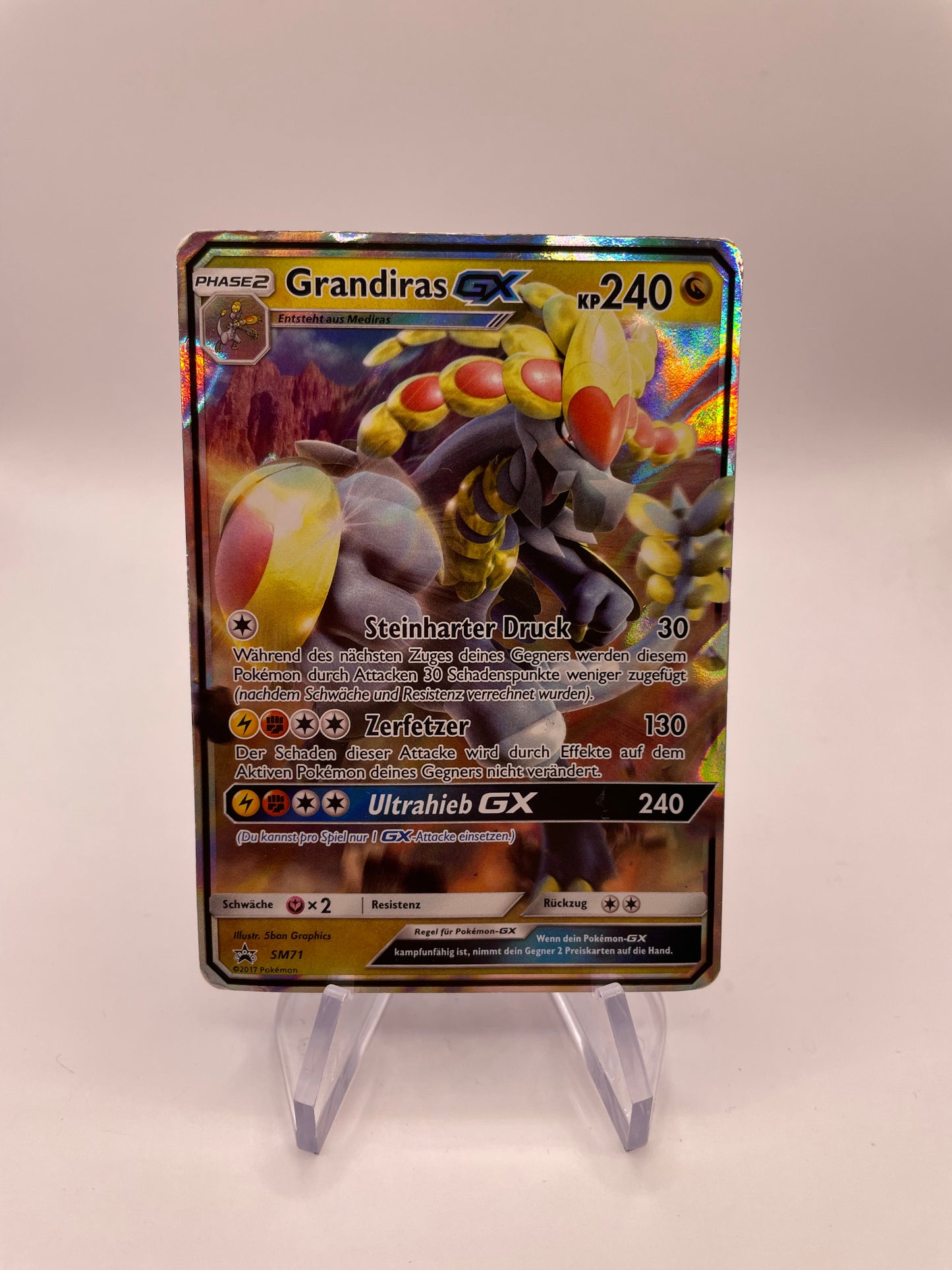 Pokémon Karte Grandiras GX SM71 Deutsch