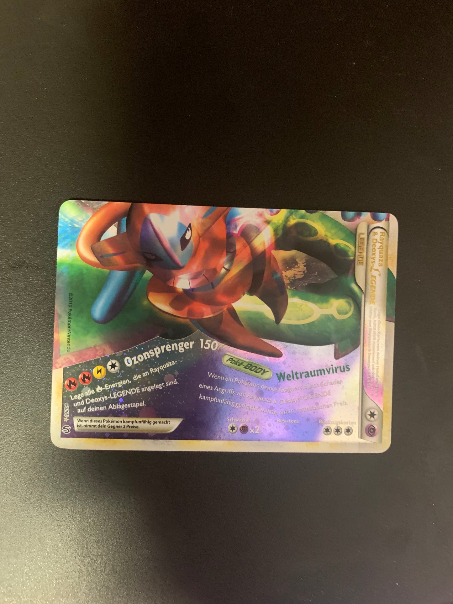 Pokemon Karte Legende Rayquaza&Deoxys 90/90 Deutsch