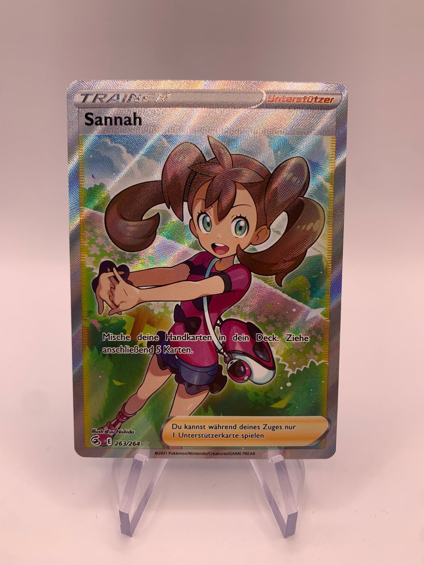 Pokémon Karte Trainer Sannah 263/264 deutsch