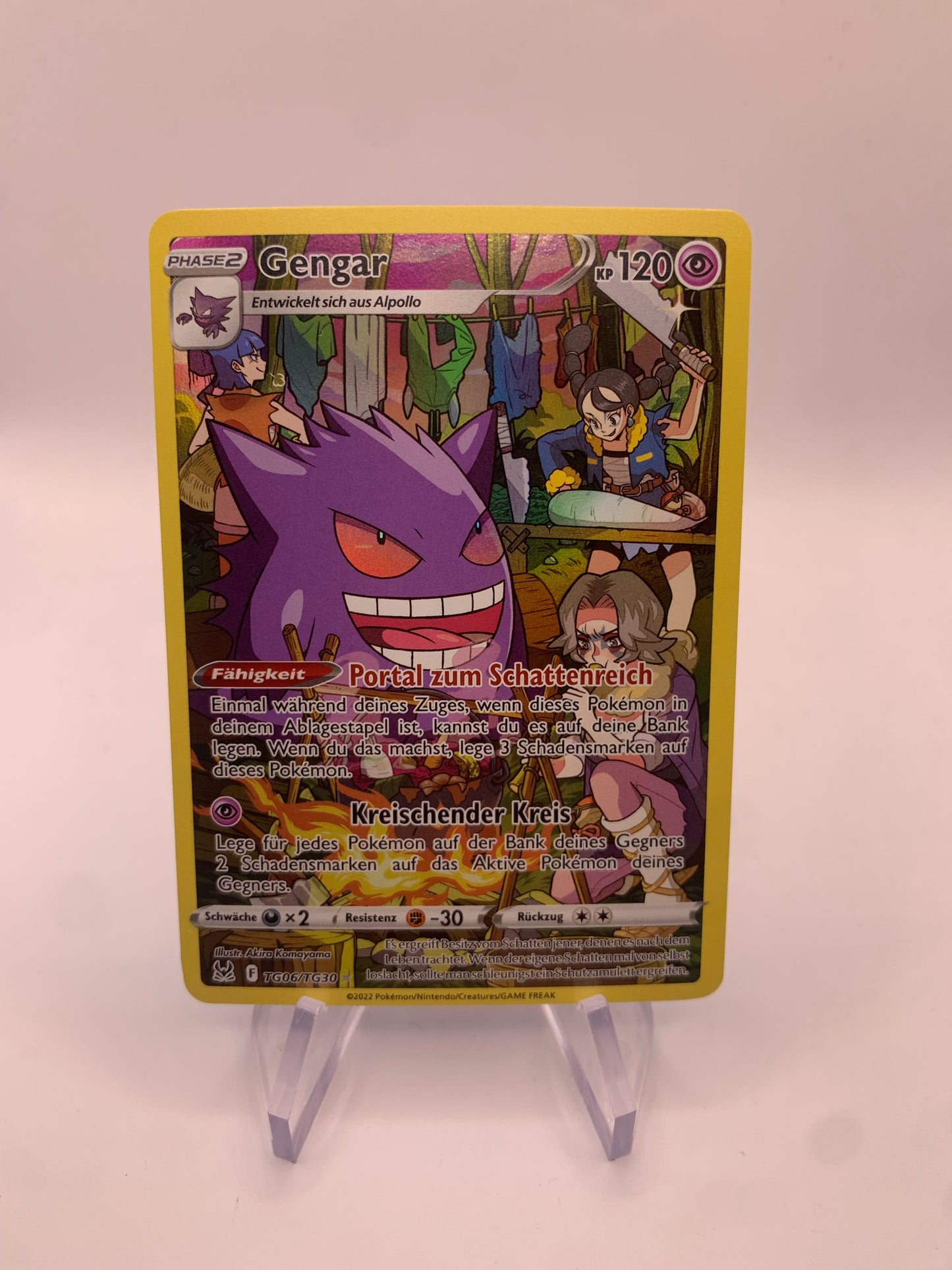 Pokemon Karte Art-Rare Gengar TG06/TG30 Deutsch