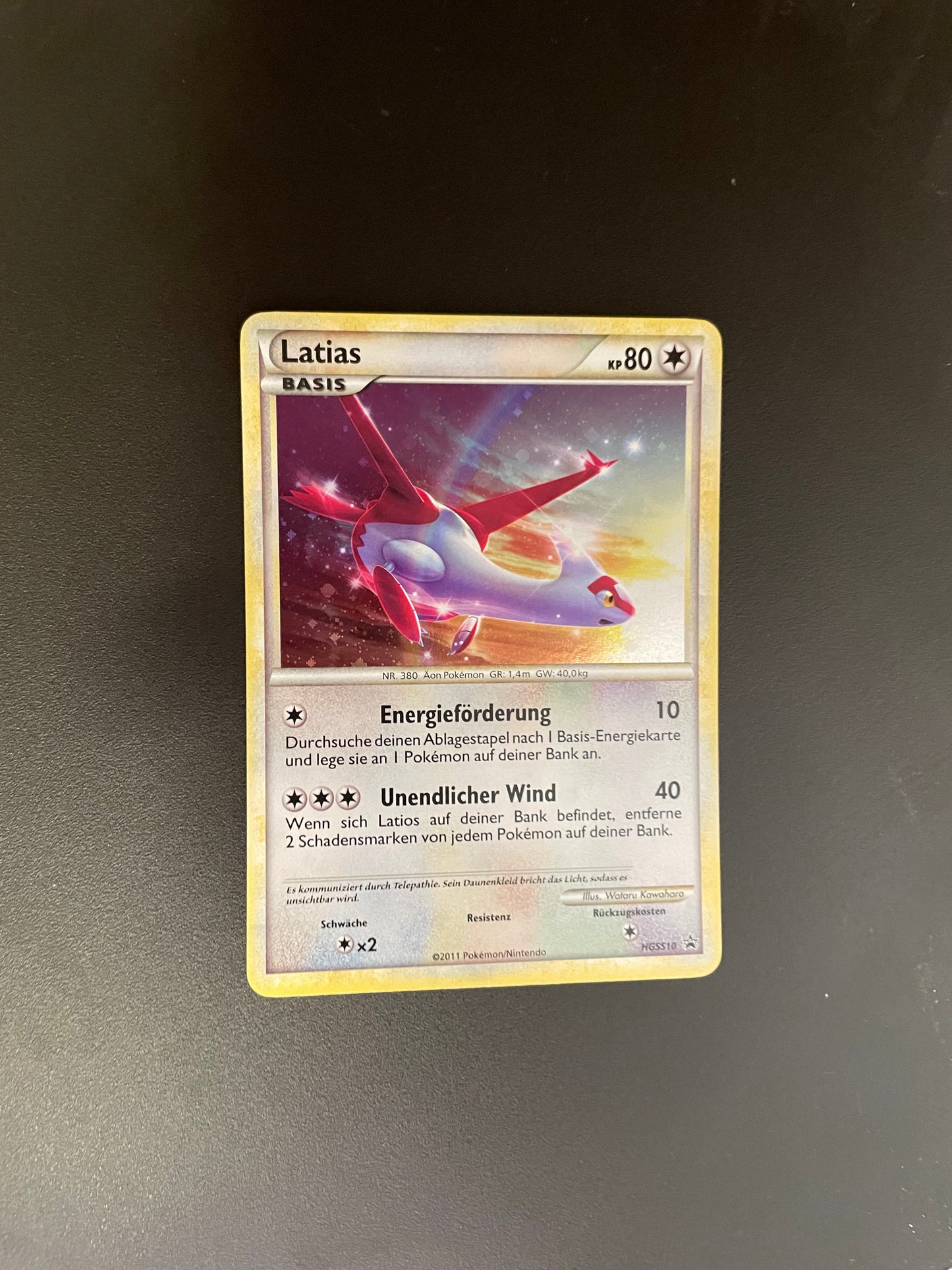 Pokemon Karte Promo Holo Latias HGSS10 Deutsch