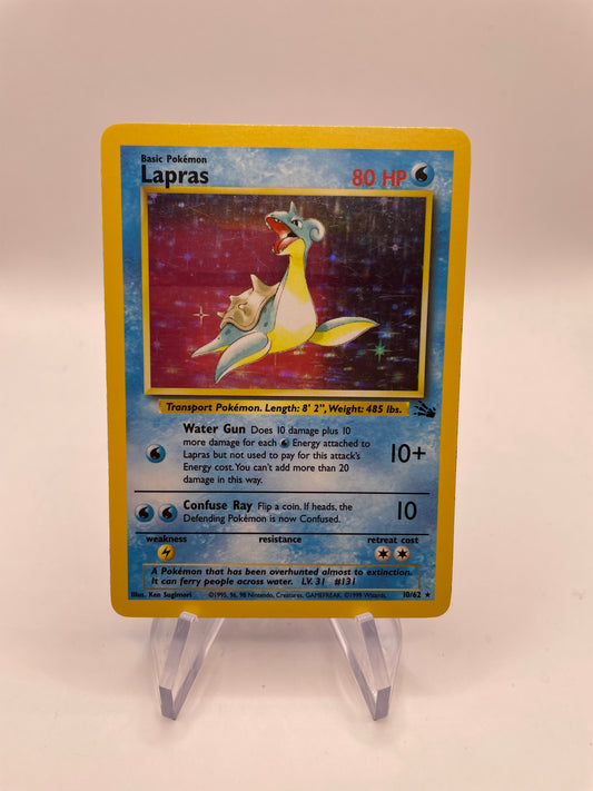 Pokemon Karte Holo Lapras 10/62 Englisch