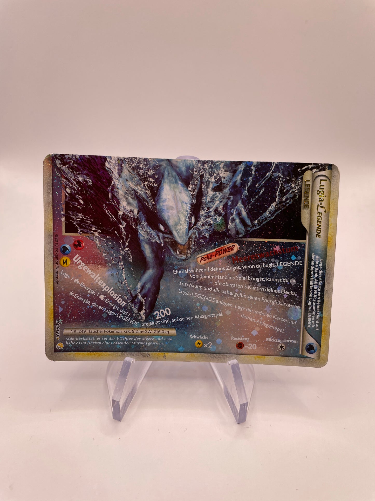 Pokemon Karte Legende Lugia 114/123 Deutsch