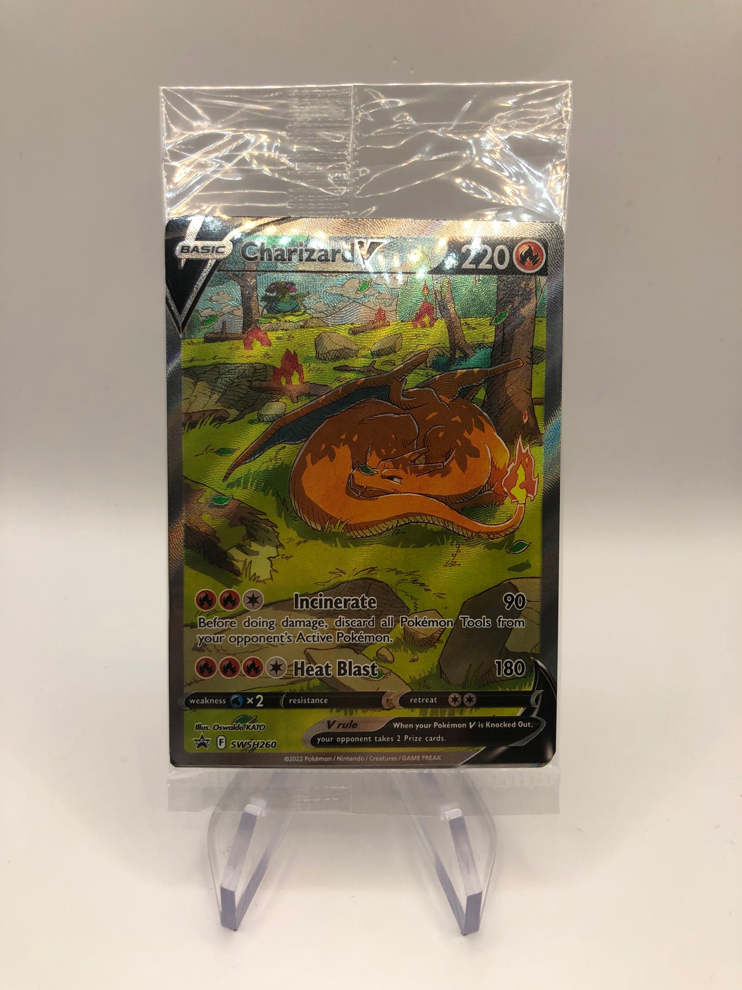 Pokemon Karte V Promo Alt Art GlurakSWSH260 Englisch