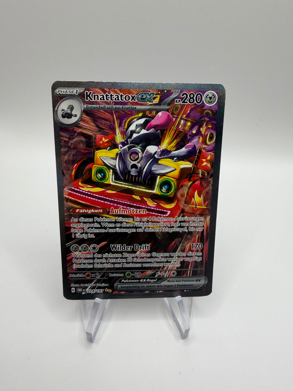Pokemon Karte EX Knattatox 224/197 Deutsch