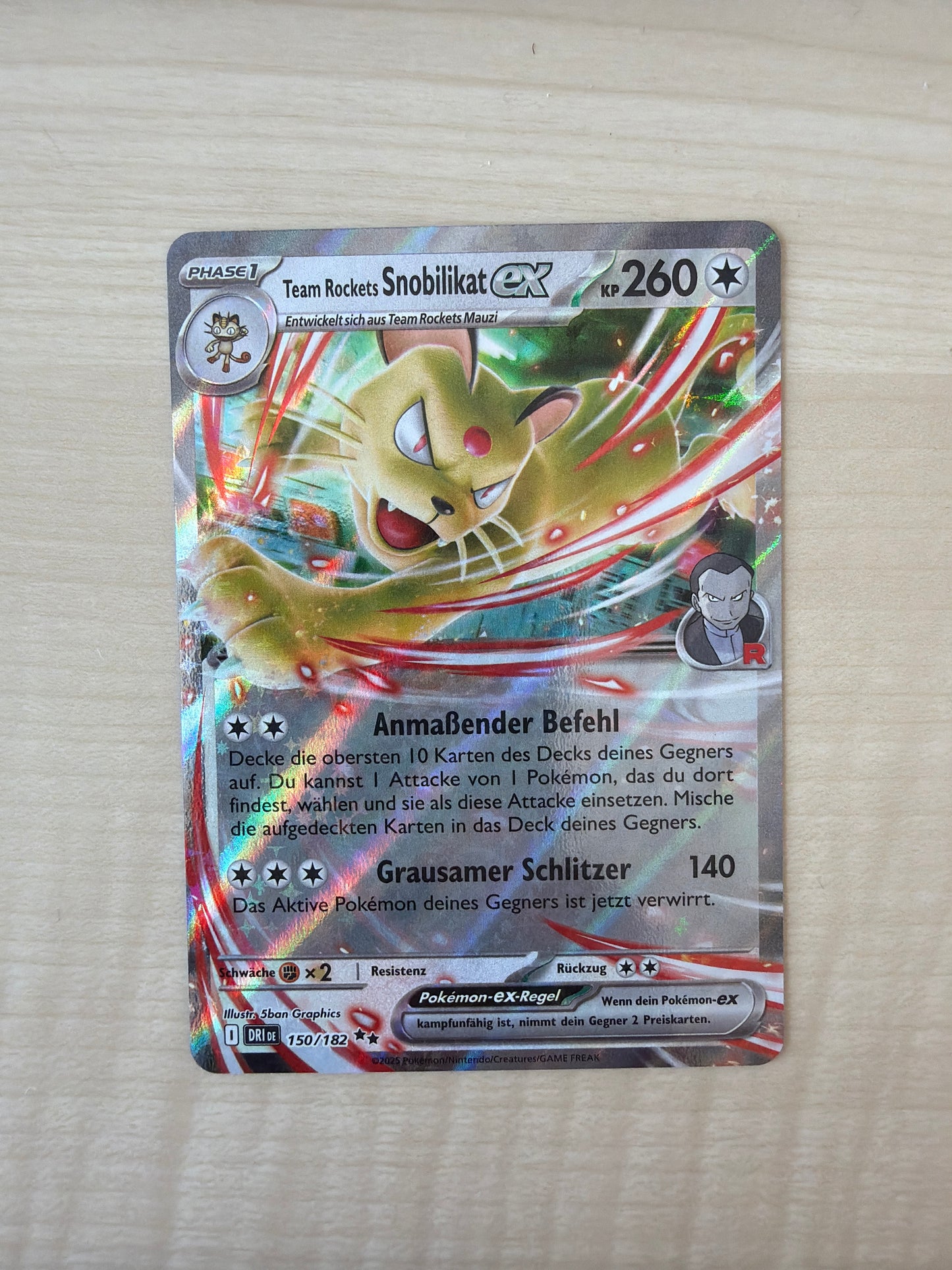 Pokemon Karte Snobilikat ex 150/182 Deutsch