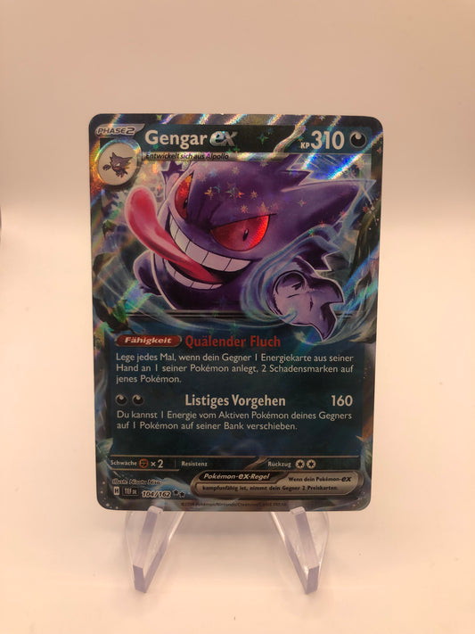 Pokemon Karte EX Gengar 104/162 Deutsch