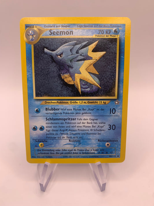 Pokemon Karte Seemon 48/111 Neo Genesis Deutsch