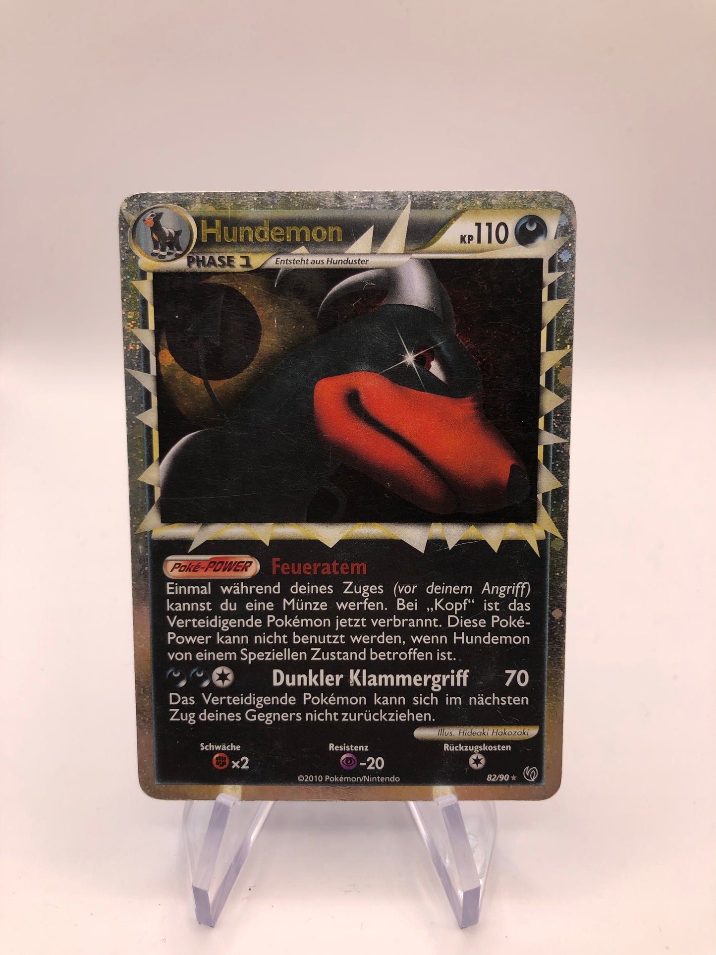 Pokemon Karte Holo Prime Hundemon 82/90 Deutsch