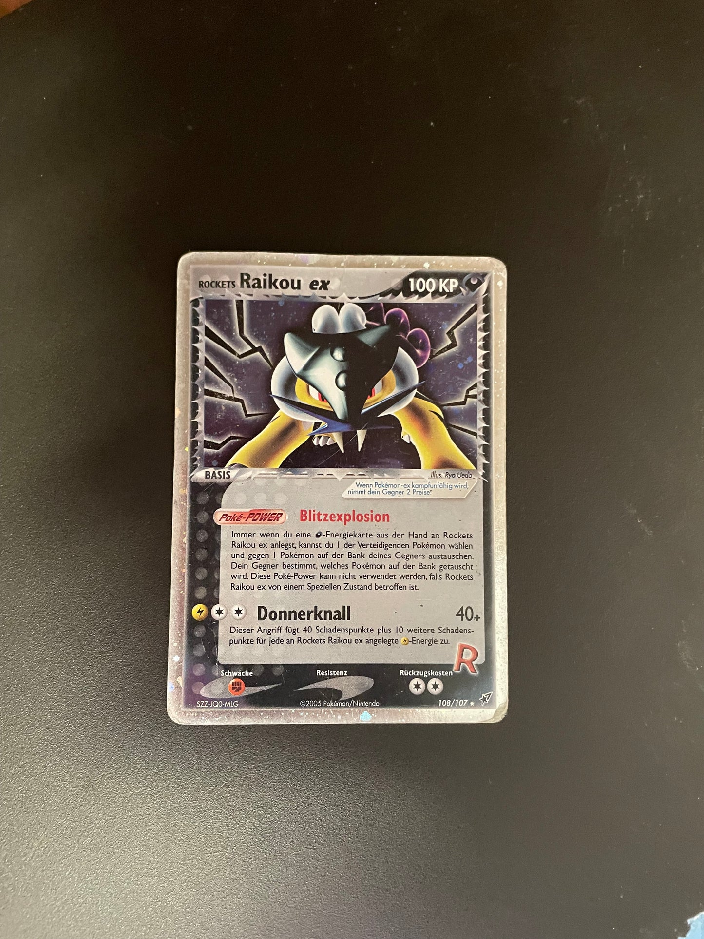Pokemon Karte Ex Raikou 108/107 Deutsch