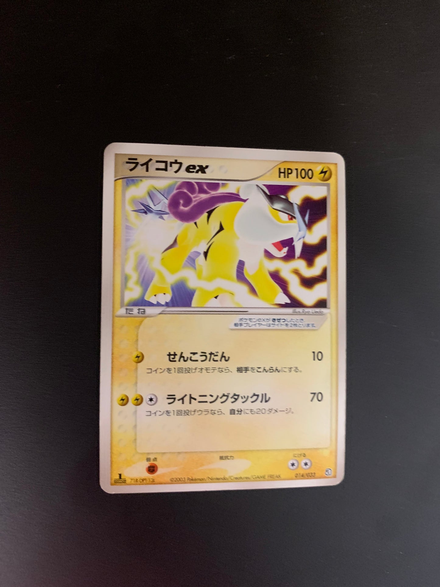 Pokemon Karte EX Raikou 14/33 Japanisch