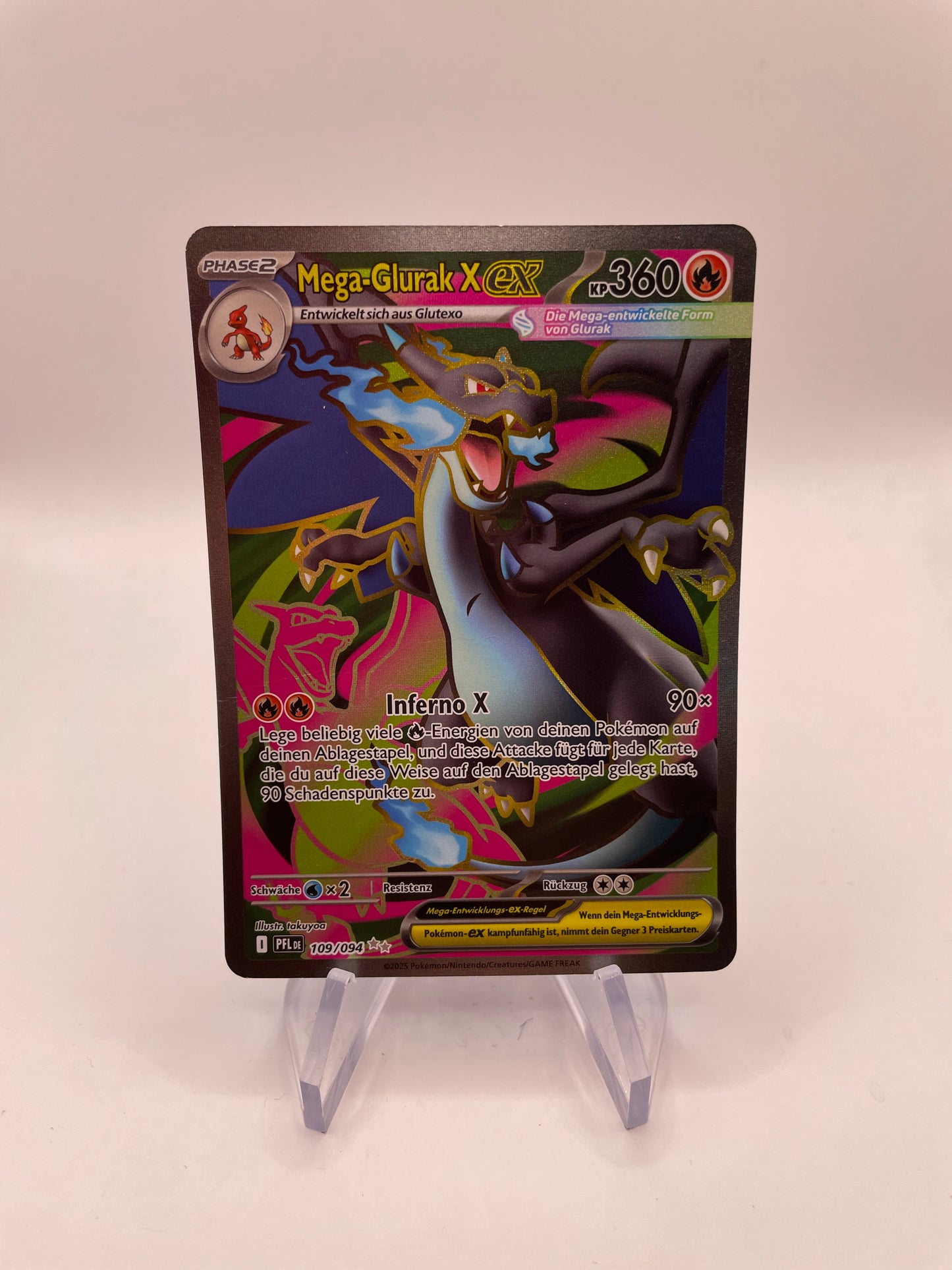 Pokemon Karte EX Mega-Glurak 109/94 Deutsch