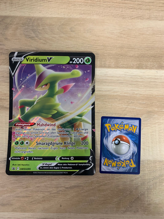 Pokemon Karte V XXL Viridium SWSH295 Deutsch