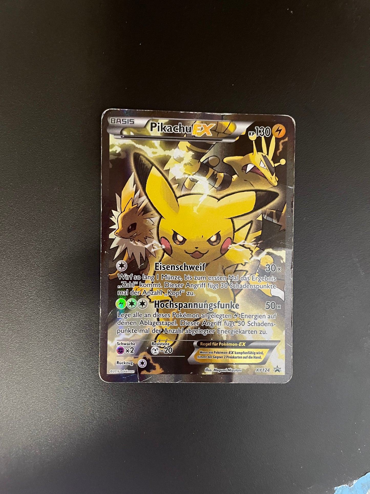 Pokemon Karte EX Promo Pikachu XY124 Deutsch