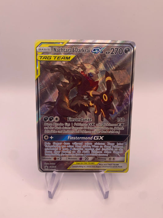 Pokemon Karte GX Tag Team Promo Nachtara&Darkrai SM241 Deutsch