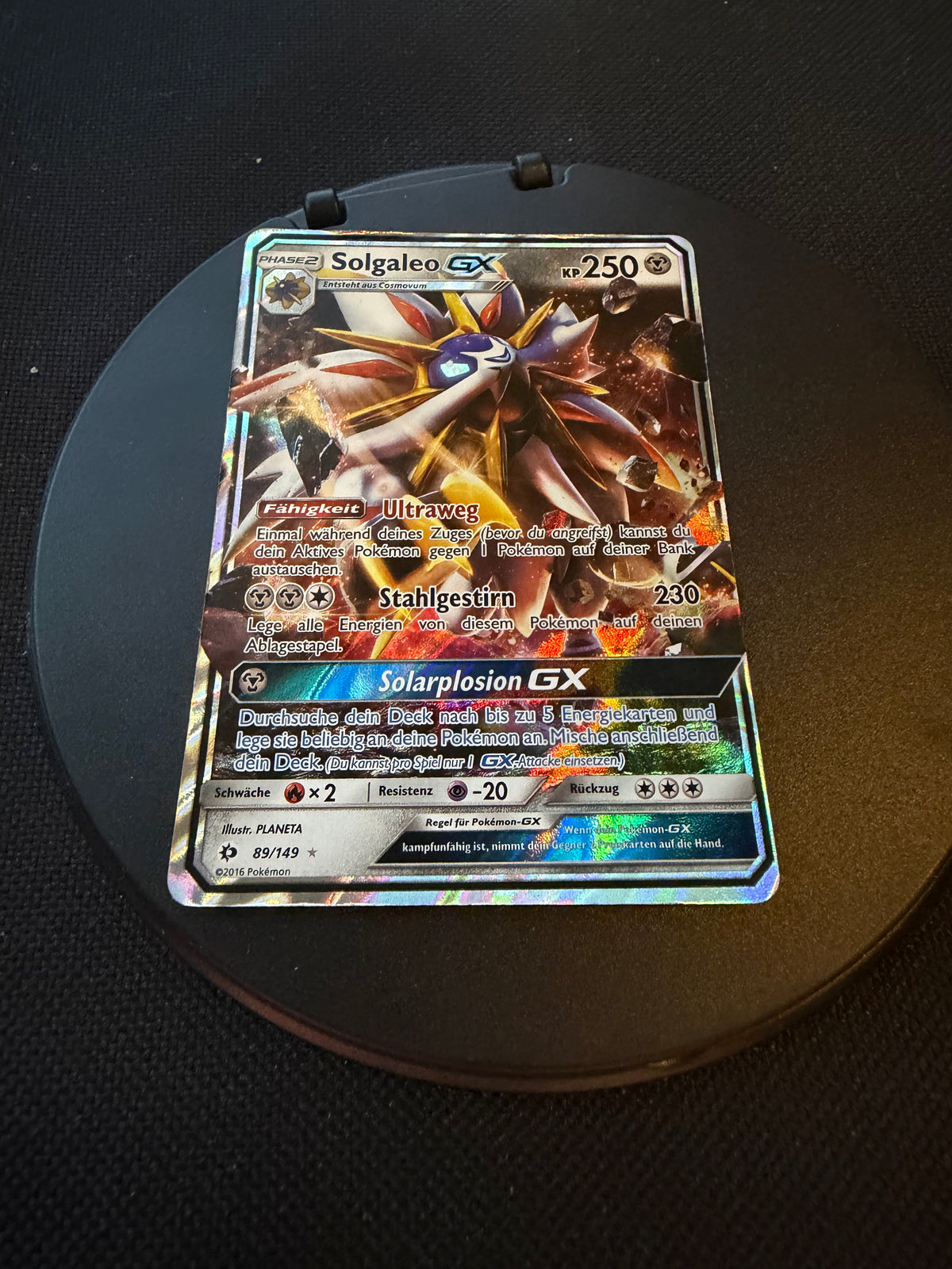 Pokemon Karte GX Solgaleo 89/149 Deutsch