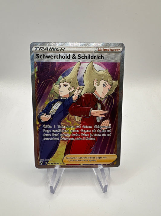 Pokemon Karte Trainer Schwerthold&Schildrich TG28/TG30  Deutsch