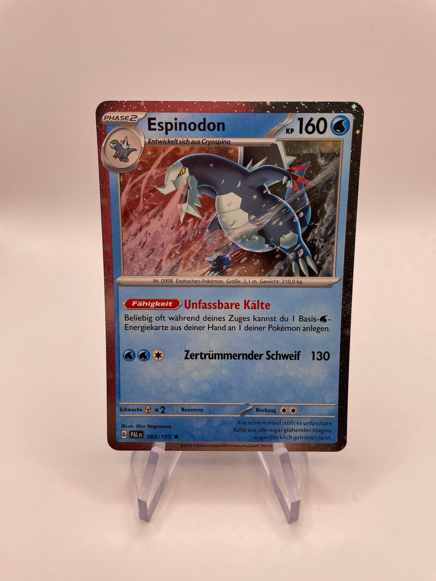 Pokémon Karte Holo Espinodon 60/193 Deutsch