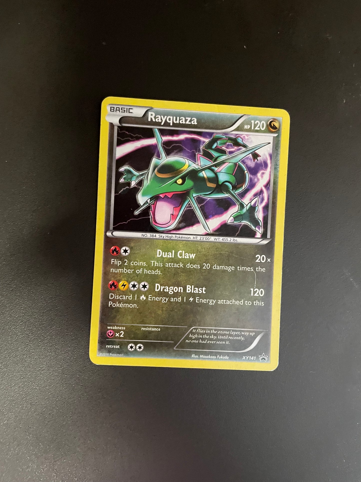 Pokemon Kart Holo Rayquaza XY141 Englisch
