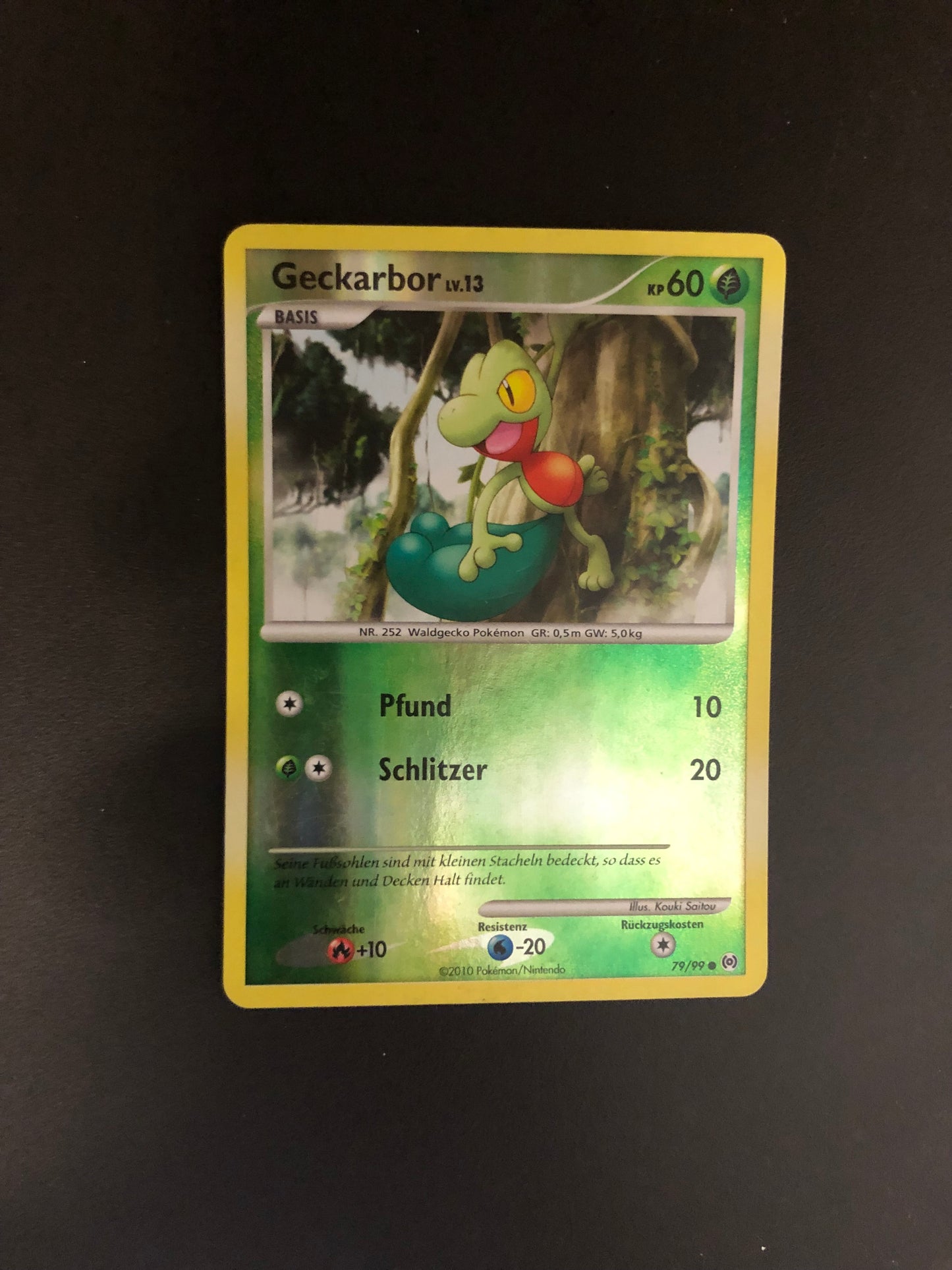 Pokemon Karte Revers Geckarbor 79/99 Deutsch