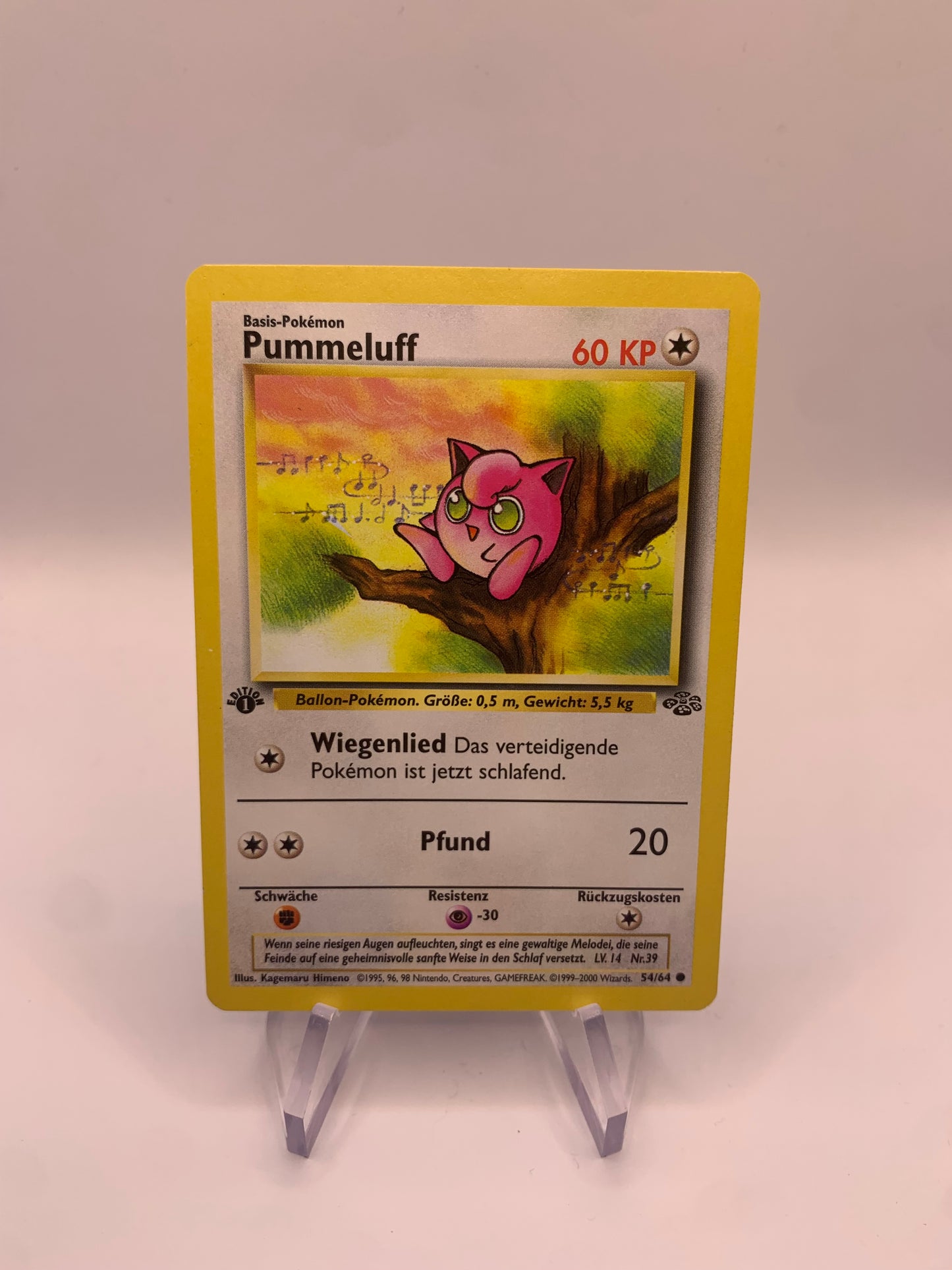 Pokemon Karte Pummeluff Jungel 54/64 Deutsch