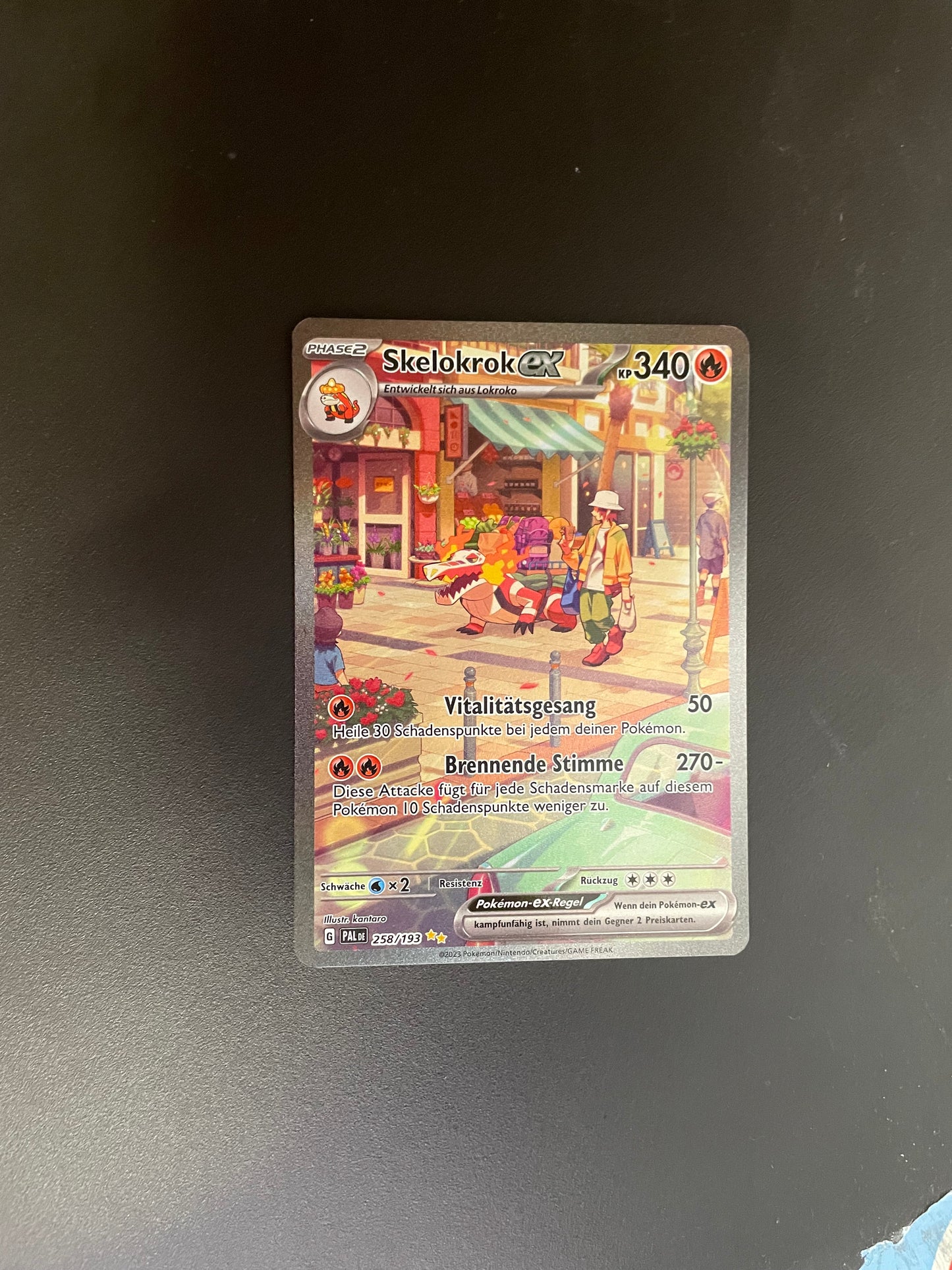 Pokemon Karte Ex Skelokrok 258/193 Deutsch