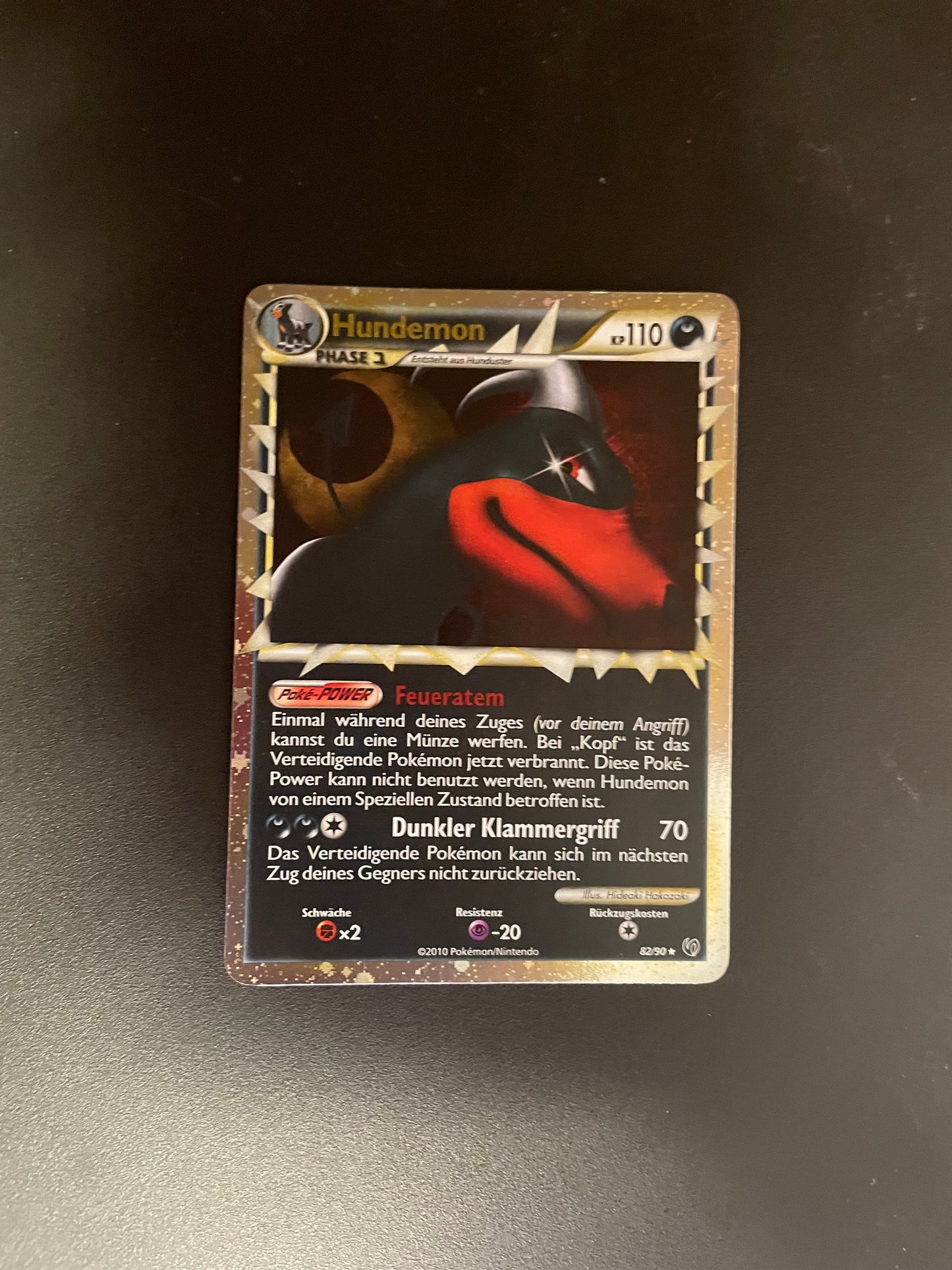 Pokemon Karte Prime Hundemon 82/90 Deutsch