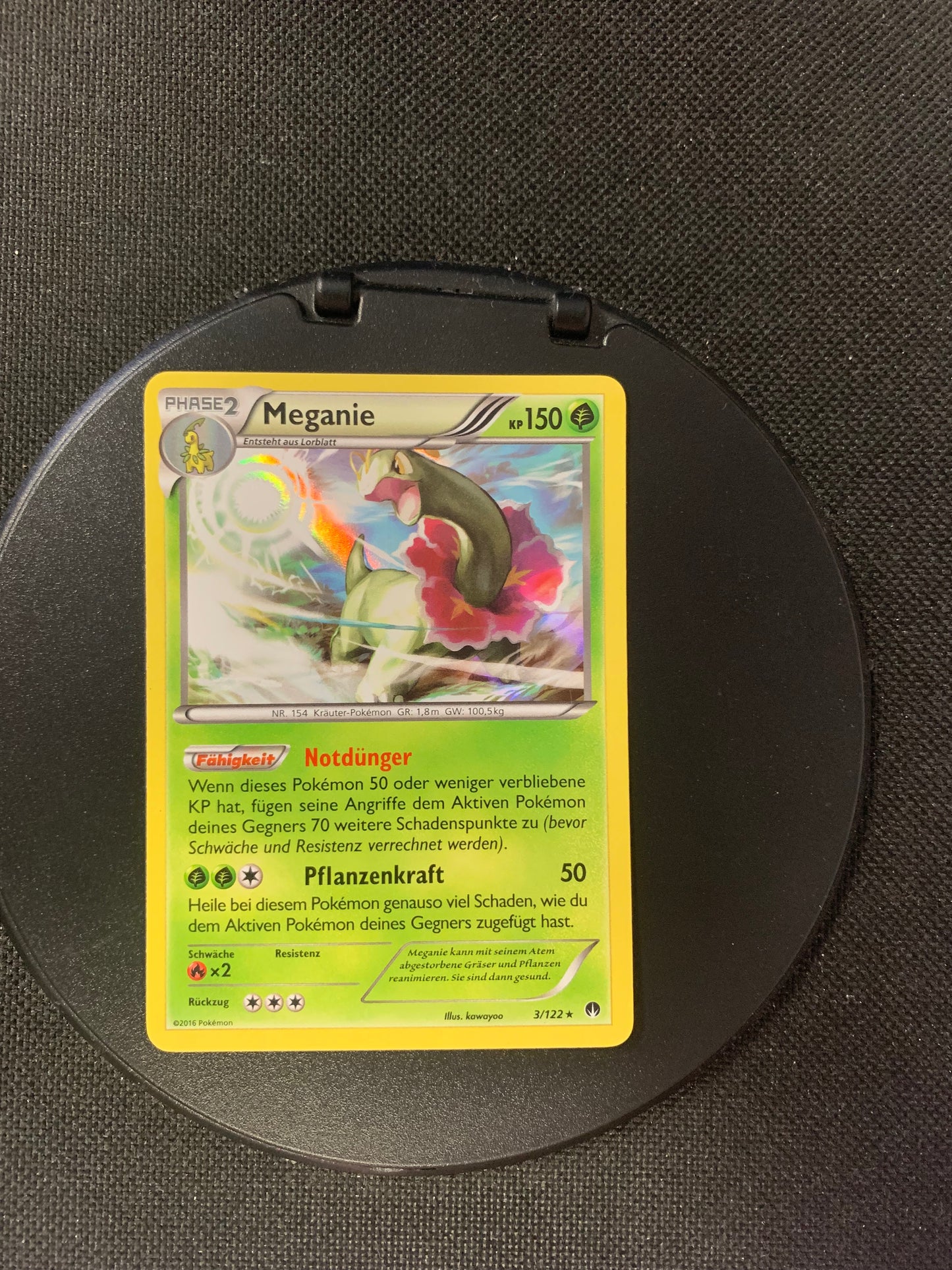 Pokemon Karte Holo Meganie 3/122 Deutsch