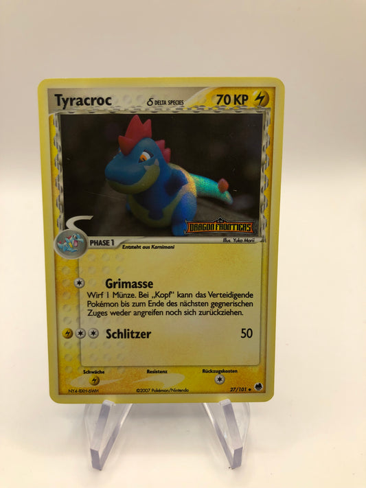 Pokemon Karte Revers Stamp Tyracroc 27/101 Deutsch