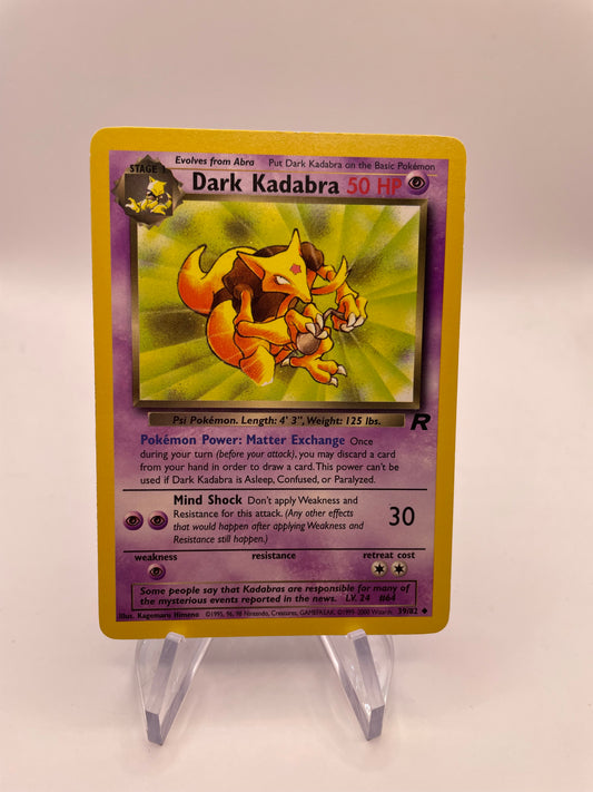 Pokemon Karte Rocket Dark Kadabra 39/82 Englisch