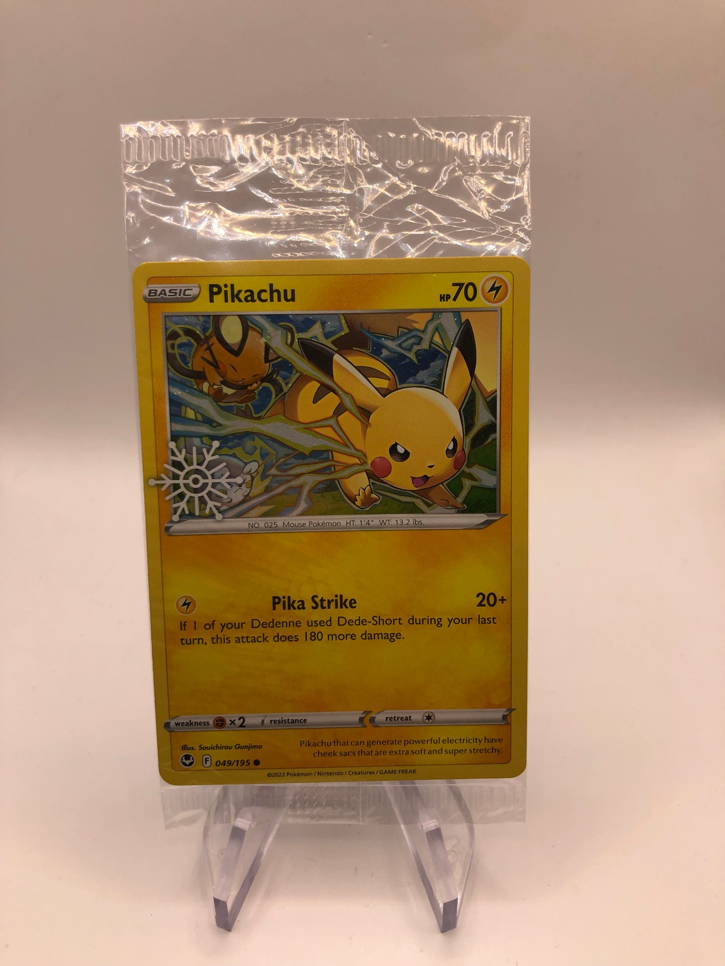 Pokemon Karte OVP Holo Pikachu 49/195 Englisch