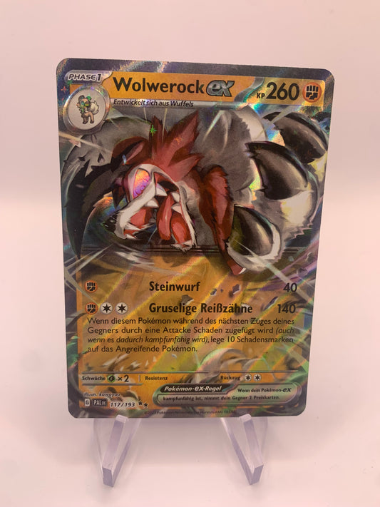 Pokemon Karte EX Wolwerock 117/193 Deutsch