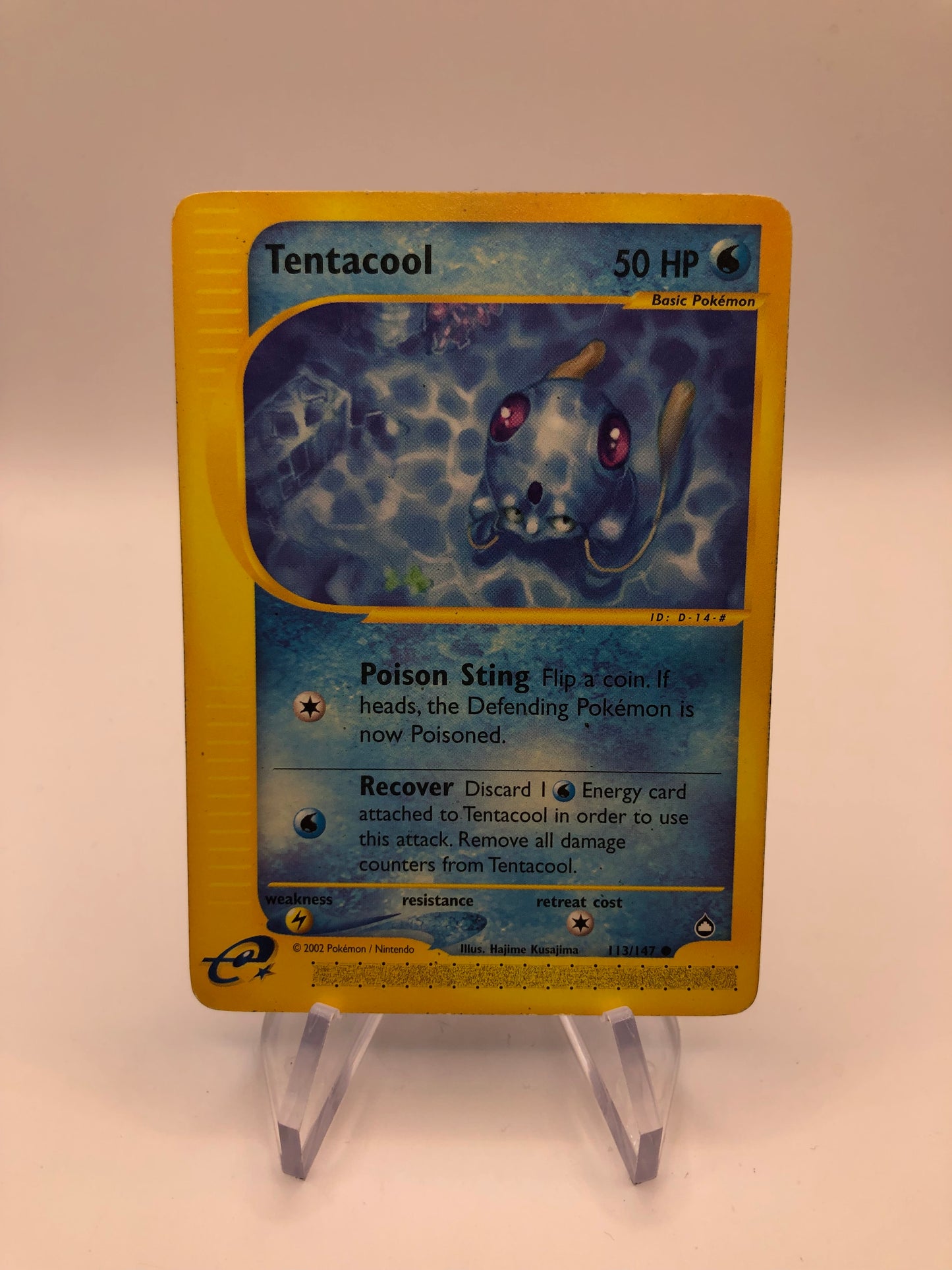 Pokemon Karte E-Series Tentacool 113/147 Englisch