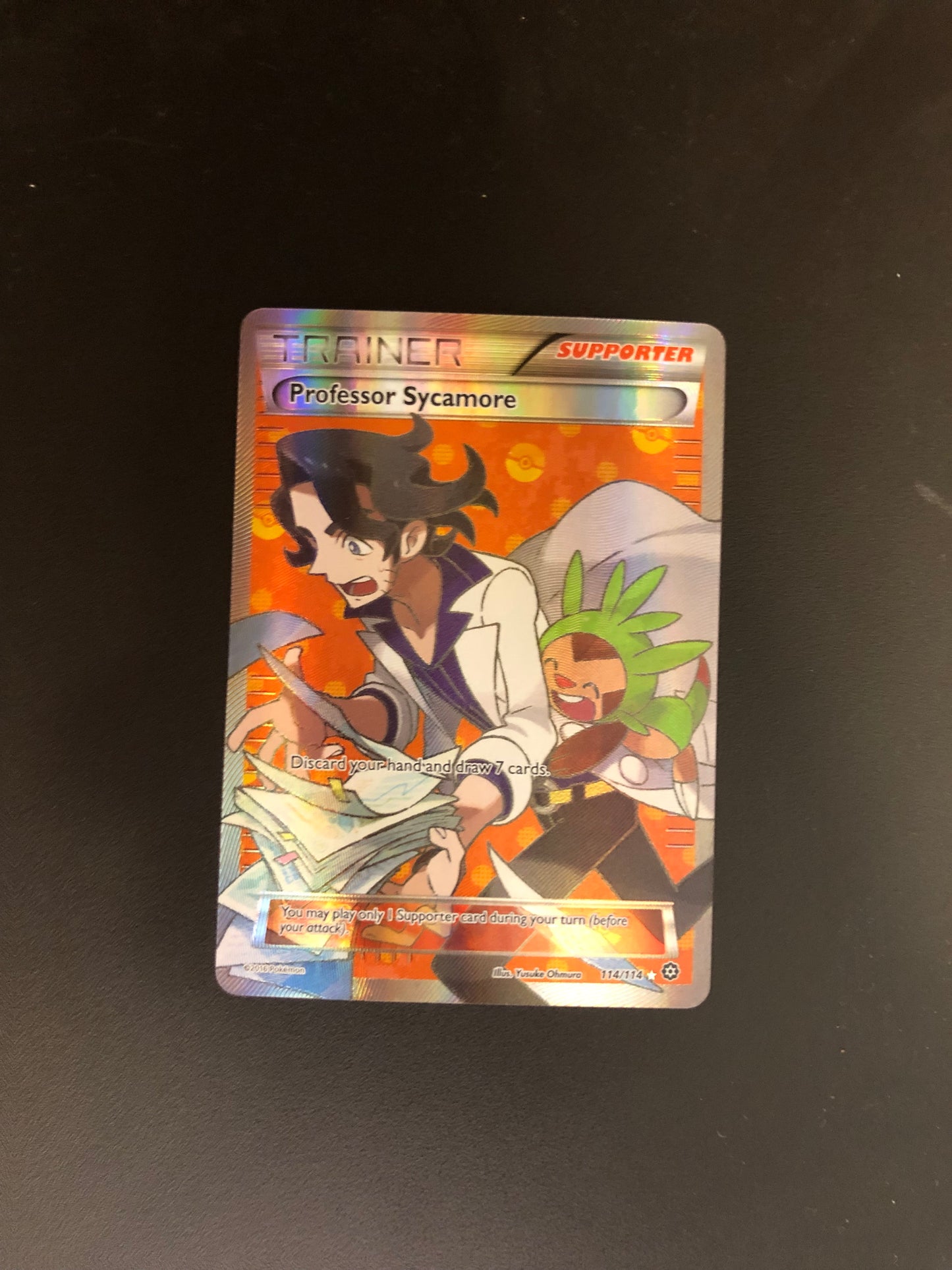 Pokemon Karte Trainer Professor Sycamore 114/114 Englisch
