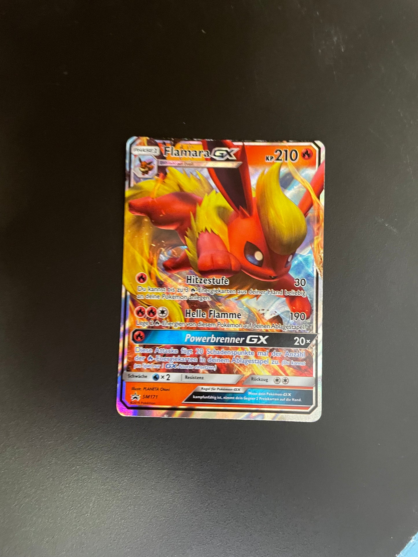 Pokémon Karte Flamara GX SM171 Deutsch
