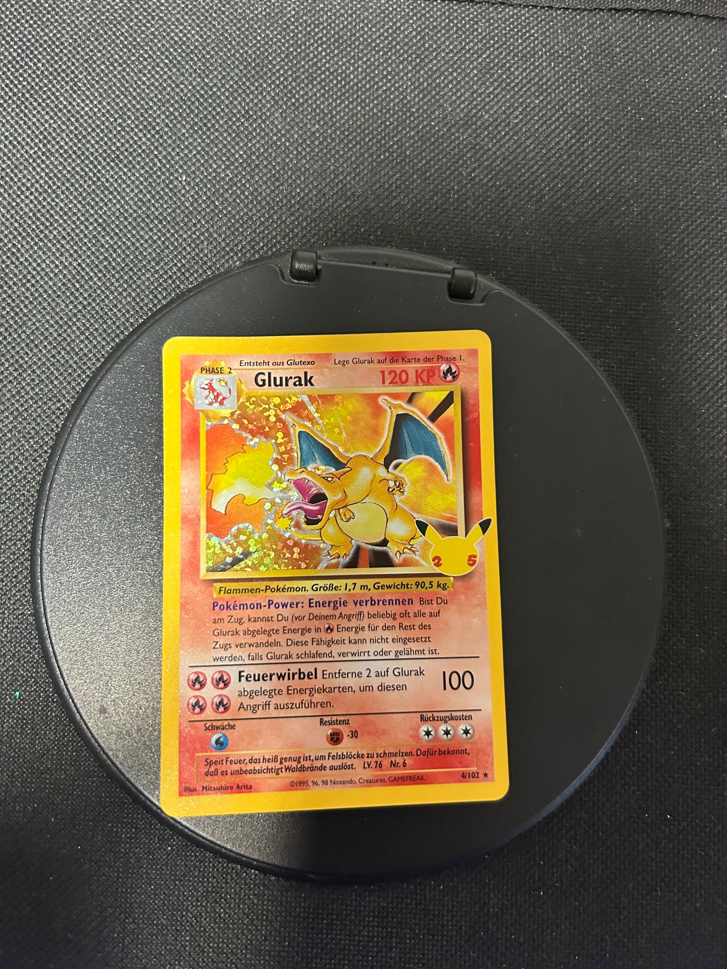 Pokemon Card Holo Charizard Celebration German