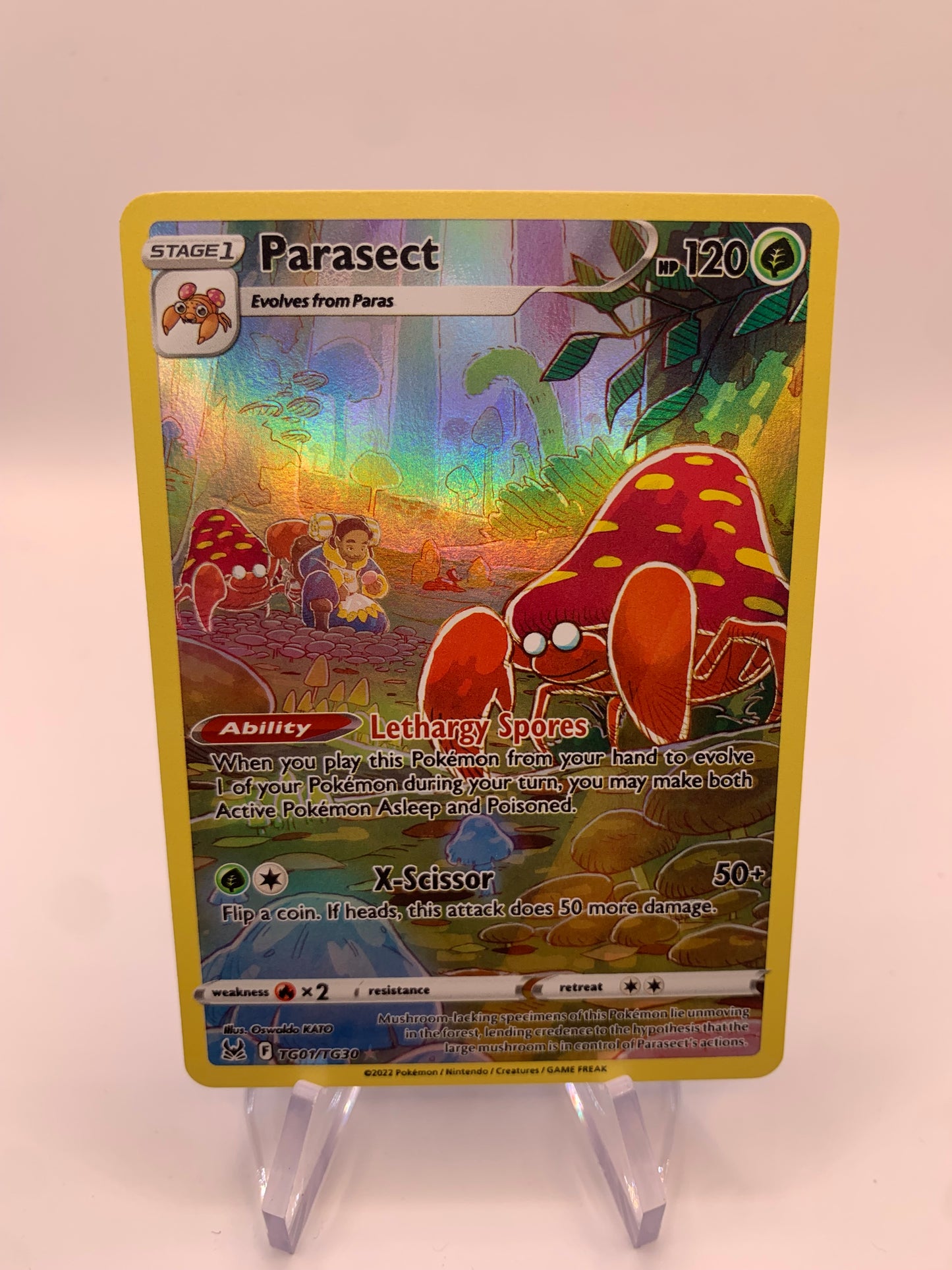 Pokemon Karte Art-Rare Parasek TG01/TG30 Englisch