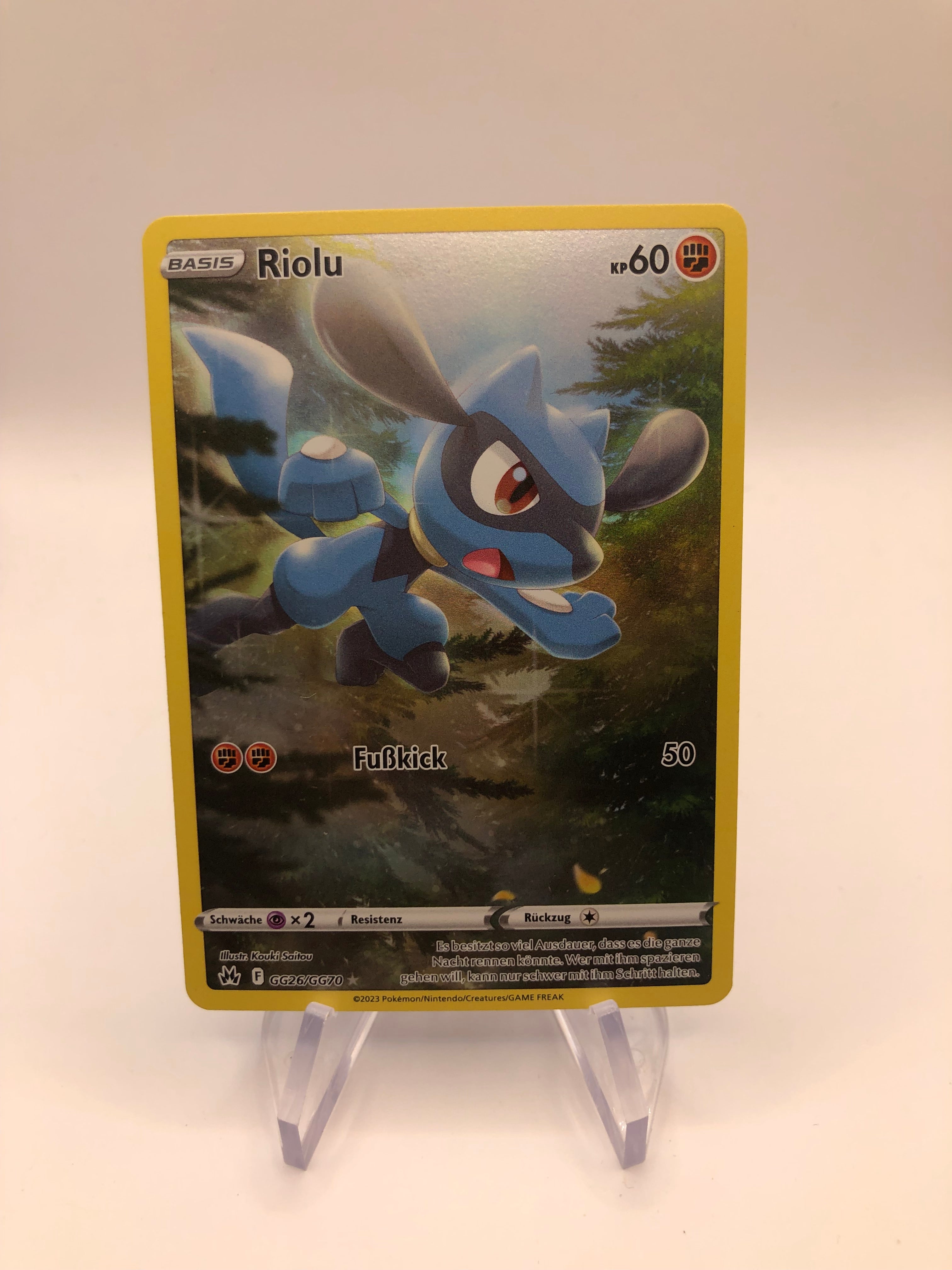 How Rare Is Riolu Pokemon Karte Art-Rare Riolu GG26/GG70 Deutsch – SHPNPokestore