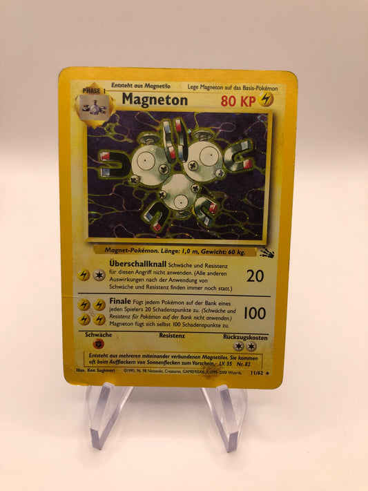 Pokemon Karten Holo Magneton 11/62 Deutsch
