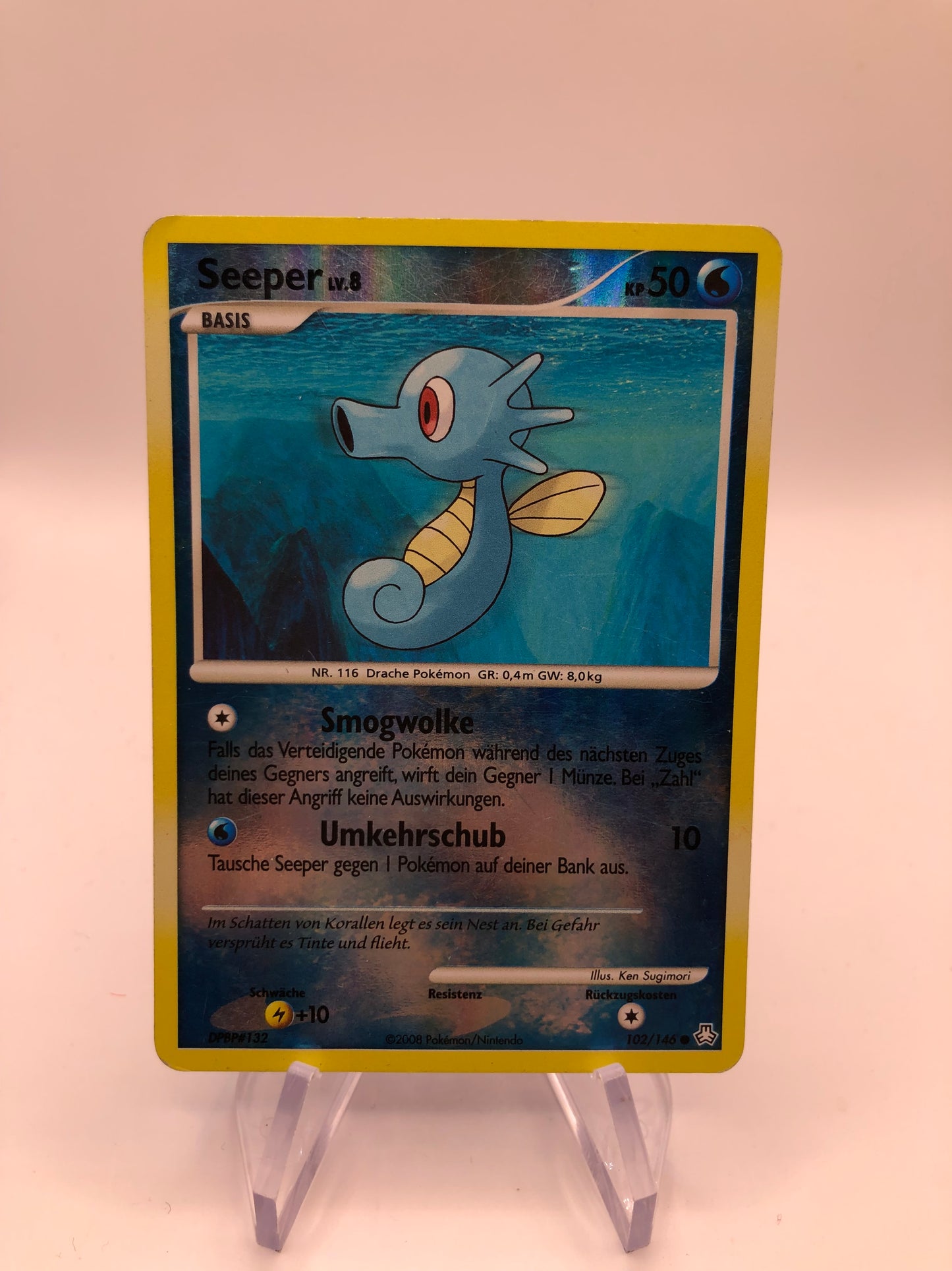 Pokemon Karte Revers Seeper 102/146 Deutsch