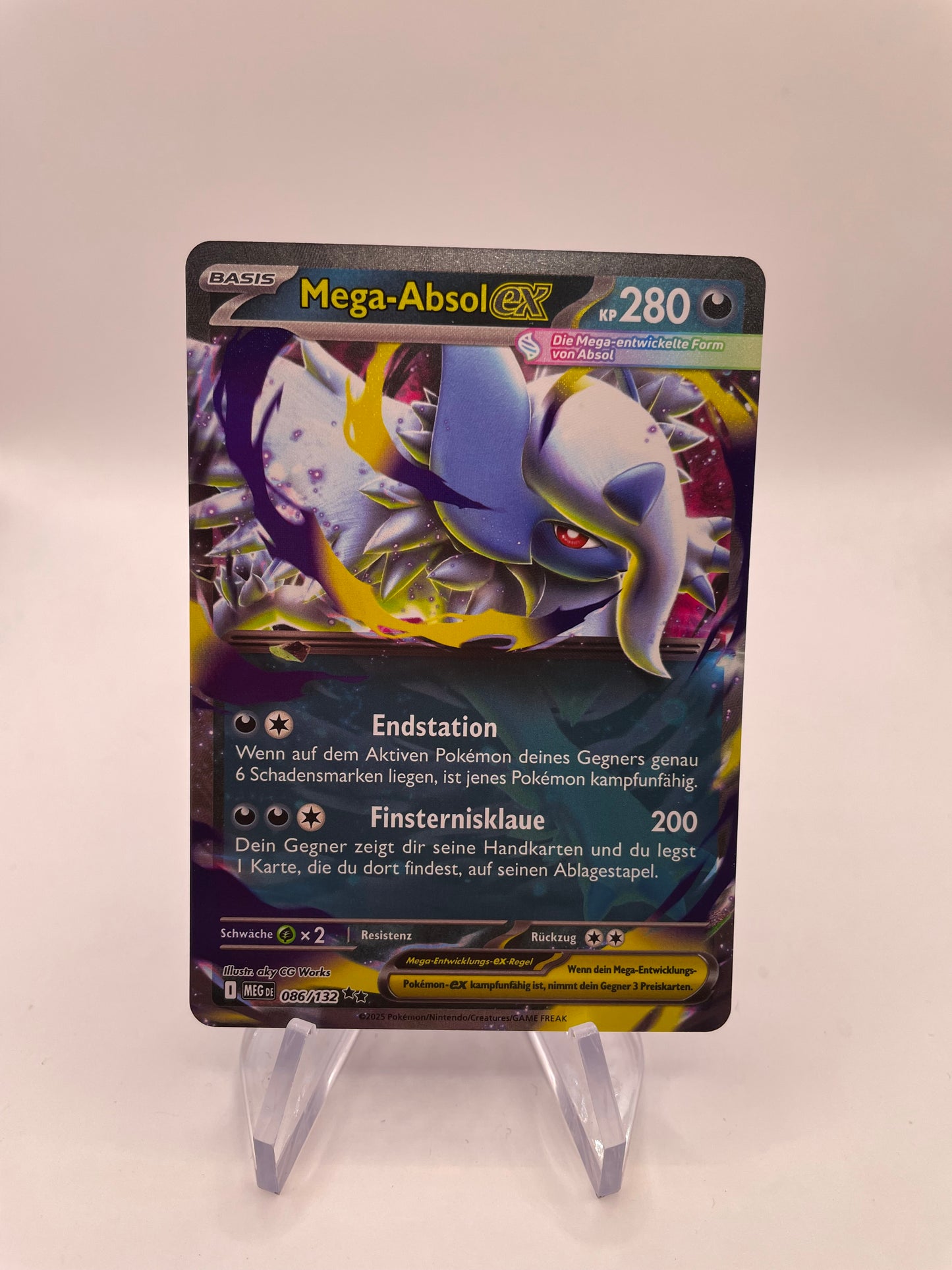 Pokemon Karte Mega-Absol ex 86/132 Deutsch