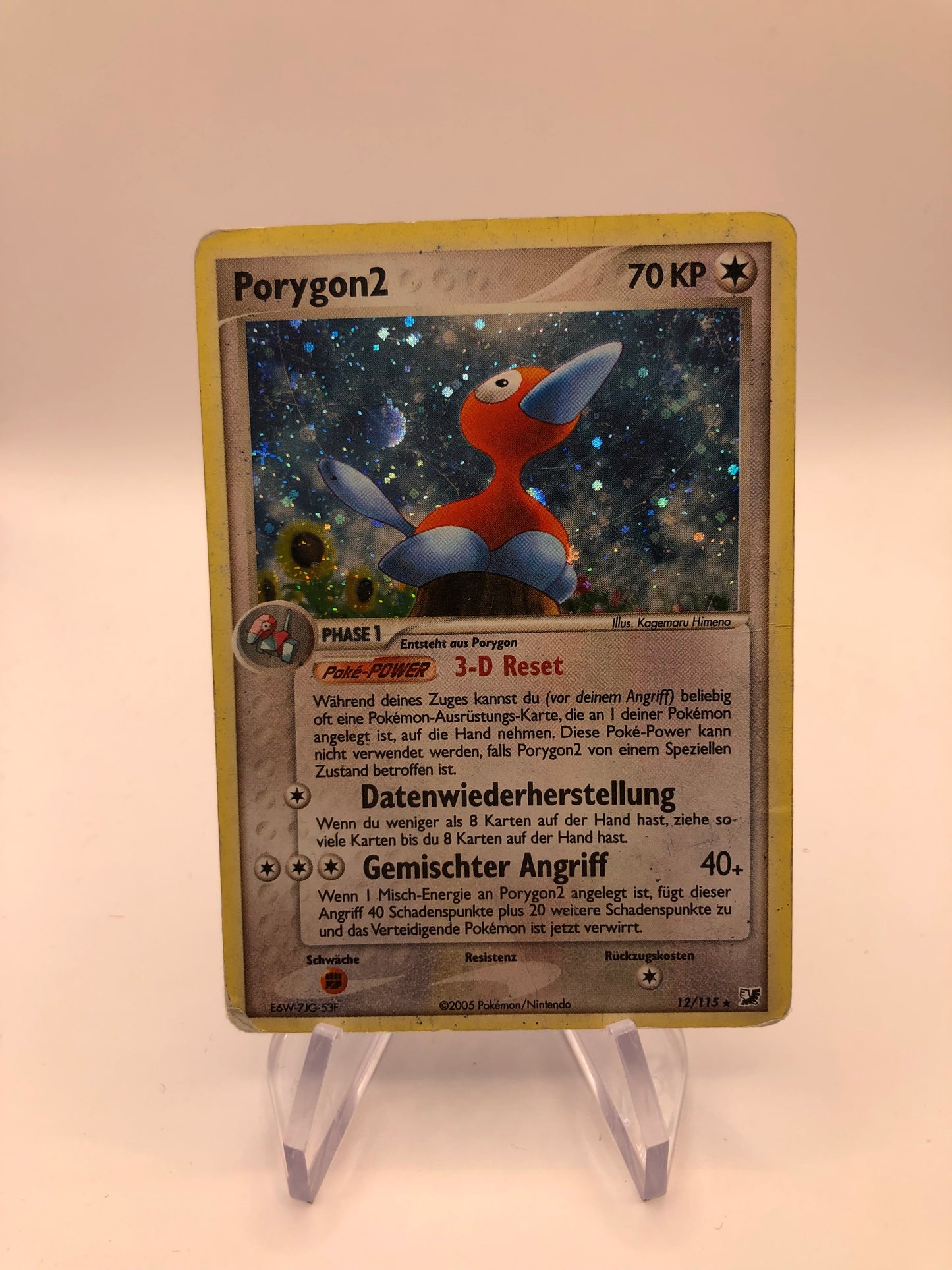 Pokemon Karte Holo Porygon 2 12/115 Deutsch